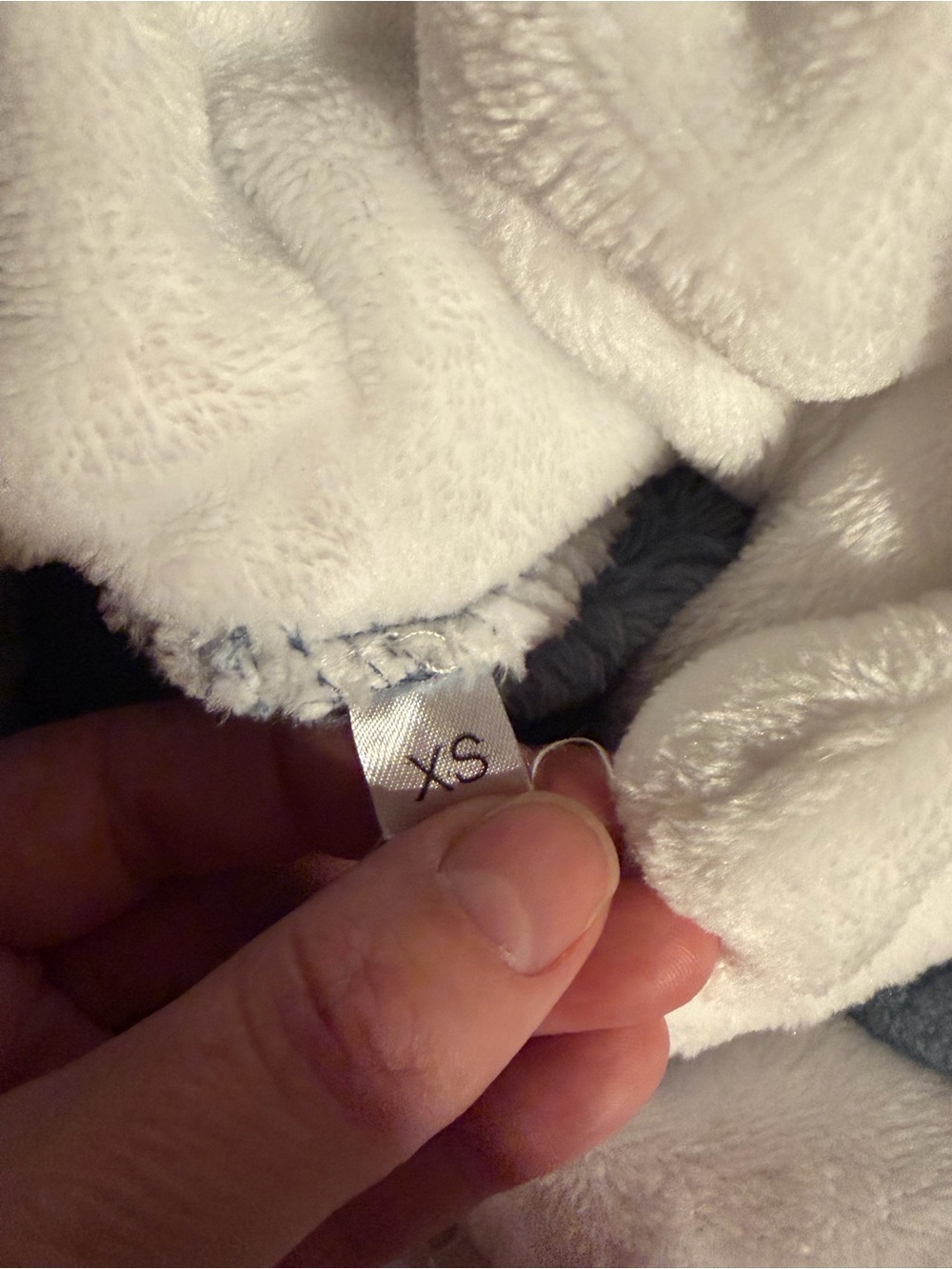 Plush Blue Animal Onesie with Hood - Picture 3 of 3